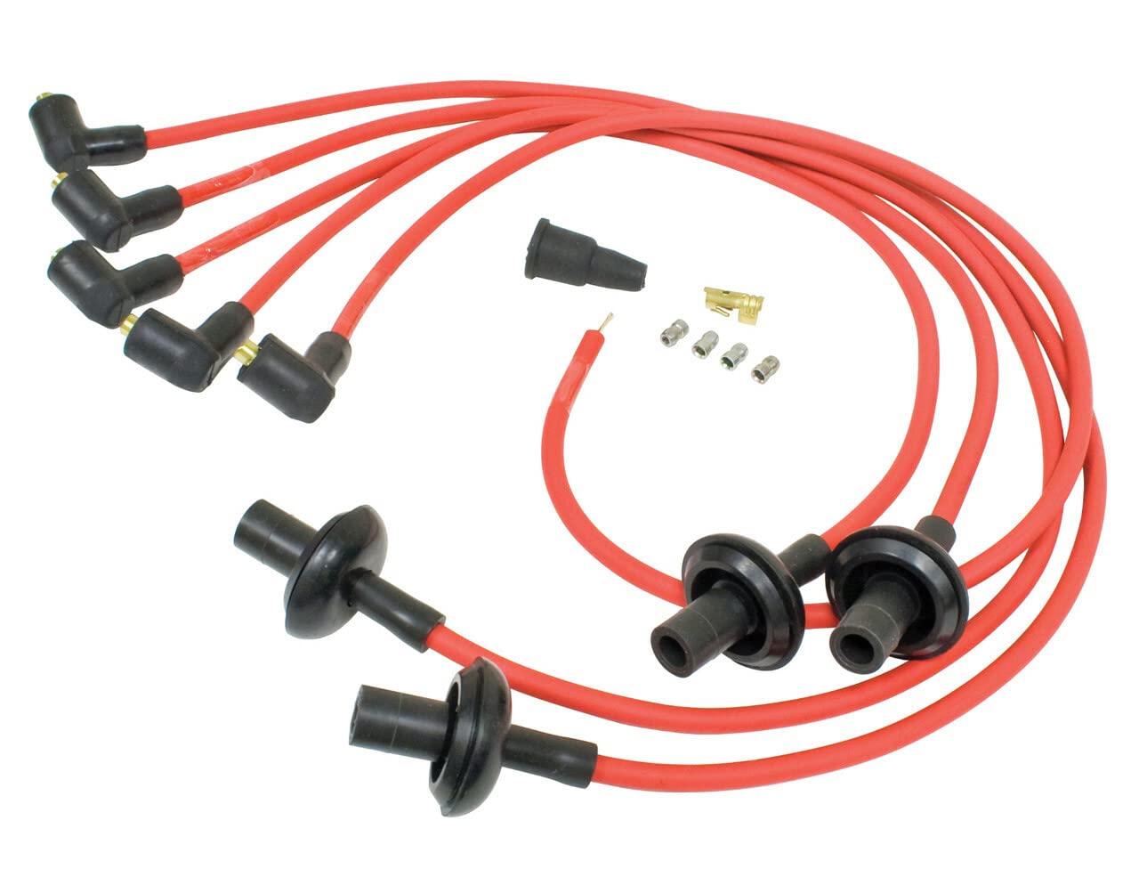 Amazon.com: 90 Degree Suppressed Ignition Wires, Red : Automotive